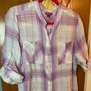 💕Merona blouse XL pretty lavender plain design💕